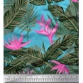 thumbnail image 1 of Soimoi Cotton Voile Fabric Floral & Leaves Tropical Fabric Prints By Yard 56 Inch Wide, 1 of 3