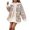 Pink, variant on Women Plaid Lined Toggle Coat Oversized Collar Sherpa Trim Wool Blend Jacket Warm Winter Outerwear 1 Piece S-XXXL Plus Size Friendly