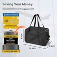thumbnail image 5 of Pakyozj Small Gym Bag 14 Inch Duffel Bag for Women & Men,Waterproof Travel Sports Bags,Mini Gym Duffel with Bottle Holder,Foldable Lightweight Carry On Duffle, 5 of 6