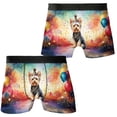 thumbnail image 3 of Hello 2025 Yorkshire Terrier Celebrates Happy New Year Firework Balloon All Over Print Boxer Briefs Underwear for Men Dad Yorkie Dog Lover Gifts - 02024, 3 of 6