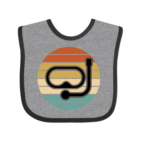 

Inktastic Scuba Diver Retro Sunset Diving Gift Baby Boy or Baby Girl Bib