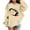 Beige, variant on SonxaHe Infant Girl's Hooded Sweatshirt Long Sleeve Baseball Print Fashion Loose Casual Warm Hoodie Beige,Sized 18-24 M