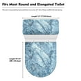 thumbnail image 6 of KUIFORTI Marble Toilet Cover Set 2 Pack Toilet Seat Cover Toilet Tank Lid Cover Replacement Universal Fit Toilet Top Cover with Elastic Bottom Easy to Clean Bathroom Home Indoor Decoration, 6 of 6