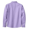 thumbnail image 6 of Womens Long Sleeve Easy Care Cotton/Polyester Shirt Bright Lavender 5XL, 6 of 6