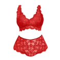 thumbnail image 3 of Odeerbi Women's Plus Size Lingerie Set 2025 Valentine's Day Sexy Underwear Large Size Lace Sexy Pajamas Red, 3 of 3