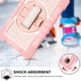 thumbnail image 4 of TECH CIRCLE Galaxy Tab A 8.4" Case SM-T307,  Sturdy Kickstand Rugged Case with Hand/Shoulder Strap, Rosegold, 4 of 8