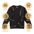 thumbnail image 5 of Christian Embroidery Faith Cross Inspirational Sweatshirt for Men and Women, 5 of 6