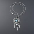 thumbnail image 6 of Raindrops Sagittarius Zodiac Necklace with Pendant for Women Silver Alloy and Glass Lightweight Durable 18, 6 of 8