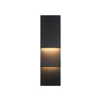 Eurofase 49242-027 Nanton 2-Light 19 in. Sand Black Outdoor Wall Sconce