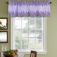 thumbnail image 4 of Purple Lavender Valances for Windows, Decorative Rod Pocket Window Valance Curtains, Spring Watercolor Wild Flowers Plant Short Curtain Drapes for Kitchen/Living Room, 2 Panels, 54" W x 18" L, 4 of 8