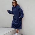 thumbnail image 4 of Kiplyki Fall Home Trends Women's Pajama Fashion Casual Solid Color Long Sleeve Robes, 4 of 8