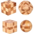 thumbnail image 1 of Paquete de 4 juegos de rompecabezas de madera para adolescentes y adultos - HUOGUO, 1 of 1