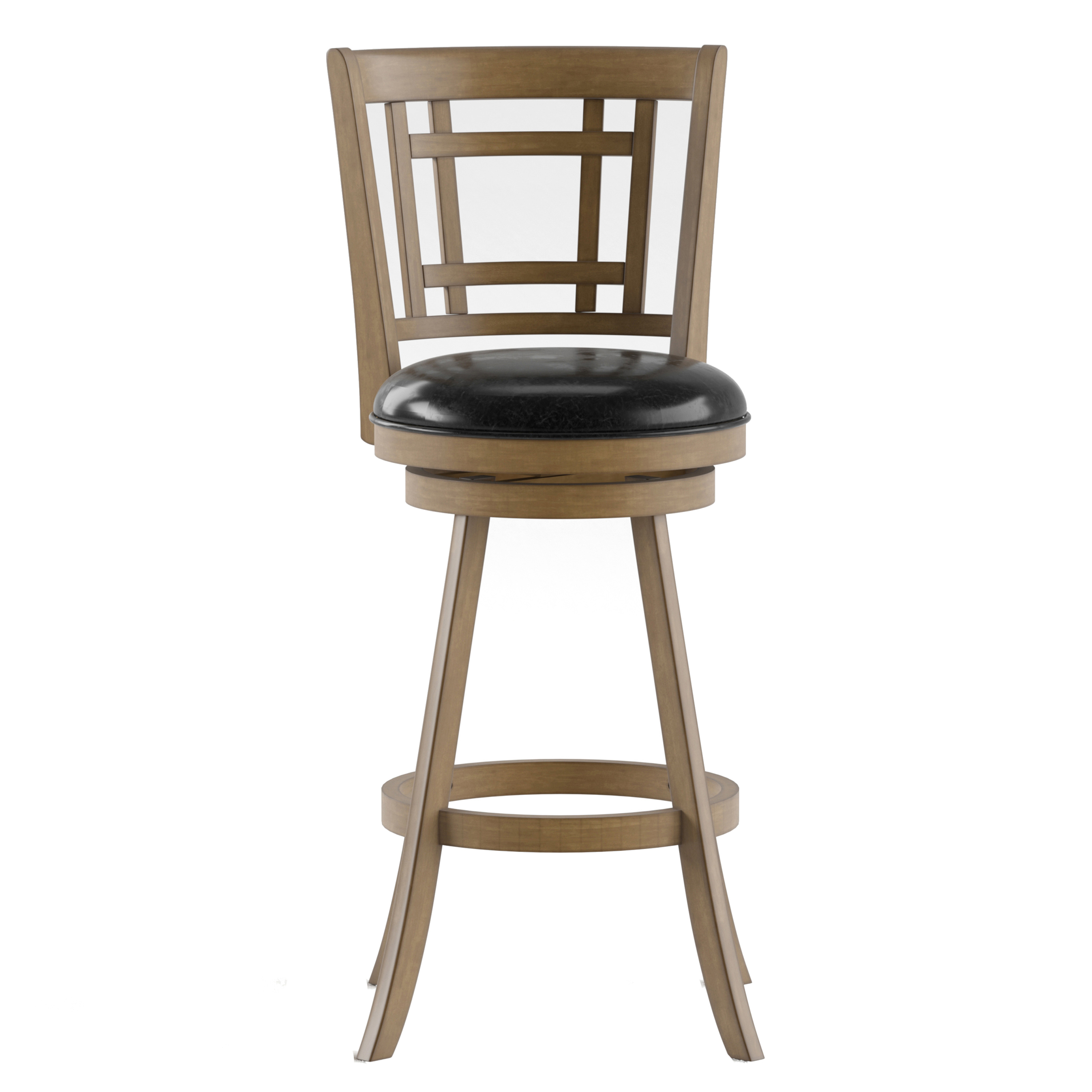 Furniture of America Hillcrest Wood 29-in Swivel Barstool, Maple