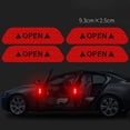 thumbnail image 3 of Unatoiry 4PCS/Set Car Door Stickers Warning Mark Tape Auto Exterior Reflective Tape Auto Exterior Accessories Open Sign Safety Reflective Strip red 1Set, 3 of 6