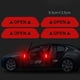 thumbnail image 5 of Kenally 4 unids/set de pegatinas para puerta de coche, marca de advertencia, cinta reflectante, accesorios para exteriores de coche, señal Herramientas de reparación de automóviles rojo, 5 of 6