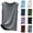 Gray, variant on POIUYTR Women Summer Pajama Tank Tops Casual Scoop Neck Solid Color Sleeveless Pj Shirts Loose Fit Camisole
