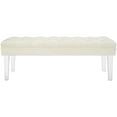 thumbnail image 5 of Modway Valet Modern Style Performance Velvet and Acrylic Bench in Ivory, 5 of 5