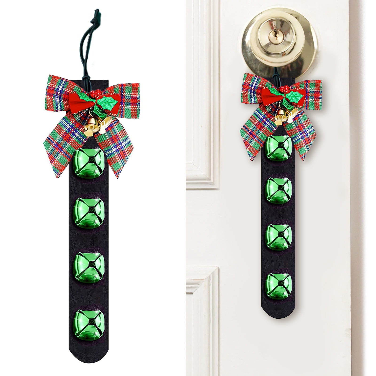 DIY Bells for Door Knob,1 Piece Christmas Bells Security for Door Bells