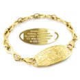 thumbnail image 1 of MedicEngraved Yellow Gold Stainless Steel Custom Medical Alert Bracelet - 6mm Infinity Link, 1 of 7