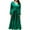 Green, variant on IROINNID Maxi Dress for Women V Neck Long Sleeve Solid Color Party Evening Dresses ,Green