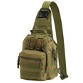 thumbnail image 1 of Bolso táctico para el pecho, bolso de hombro militar impermeable, mochila para el pecho, bolso de mensajero ligero, bolso pequeño para cazar, camping, deportes, camping, hiki Feliz Sencillez, 1 of 5