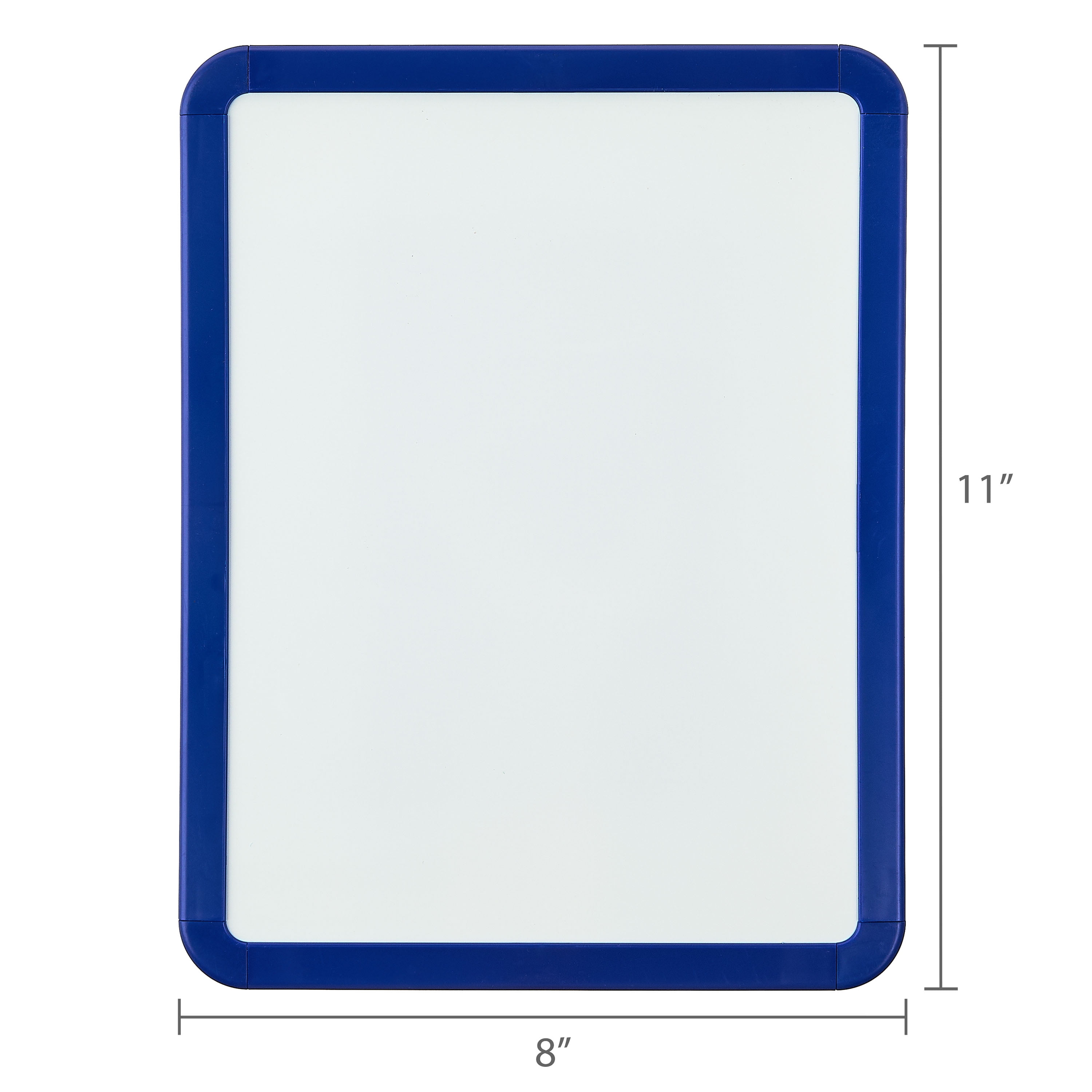 Pen+Gear Magnetic Dry Erase Whiteboard, 8.5 in x 11 in, Blue
