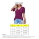 thumbnail image 4 of V cuello puff manga camiseta color puro moda fácil juego mujer verano camiseta para citas desgaste diario, 4 of 7