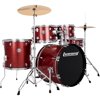 Ludwig Accent 5-Piece Drum Kit With 20" Bass Drum, Hardware and Cymbals Red Sparkle