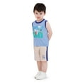 thumbnail image 3 of Snoopy Toddler Boy 3 Piece Blue Short Set, Size 2T-4T, 3 of 6