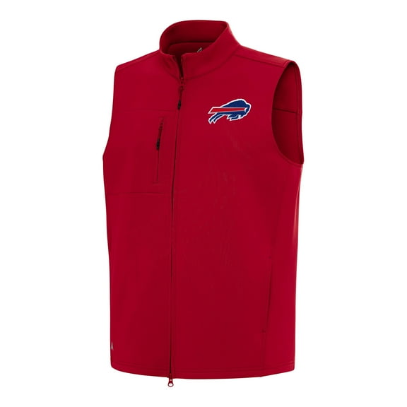 Men's Antigua Red Buffalo Bills Demand Full-Zip Vest