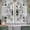 Gray, variant on Vintage Bees Crowns Kitchen Curtain for Berdoom Living Room Cafe 72 Inch Length, Rustic Leaves Rings Brown Gradient Tiers Curtains Light Filtering Drapes Window Treatment 2 Panels 52"Wx72"L