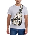 thumbnail image 6 of Sling Bag for Men, Cartoon Black Cute Snake Leaves Fanny Pack Crossbody Bags Shoulder Chest Bag, Small Gym Bag Anti Theft Crossbody Backpack Daypack for Travel Sports Running Hiking, 6 of 7