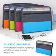 thumbnail image 5 of Soimiss Zipper Expandable Folder Document Organizer Plastic Black 1Set for Professionals, 5 of 5