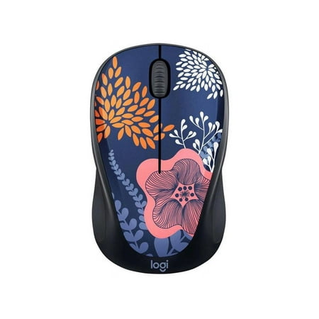 UPC: 0097855173928 | Logitech – Design Collection Limited Edition Wireless 3-button Ambidextrous Mouse with Colorful Designs – Forest Floral