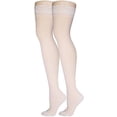 thumbnail image 2 of Truform Sheer Thigh High Stockings: 15 - 20 mmHg, Ivory, Medium, 2 of 9
