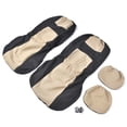 thumbnail image 3 of Cover Front  Cover Car Interior Accessory 4Pcs Universal Car Front  Protective Cover Set Interior Decoration For All SeasonsBeigeBlack, 3 of 8