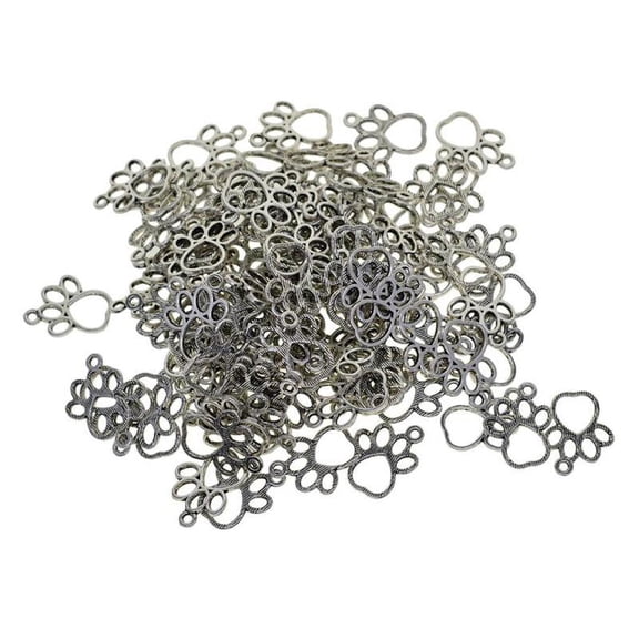 100Pcs Charms Beads Bulk for DIY Craft Pendants Bracelet Necklace Earring Keychain Jewelry Making Finding Accessories