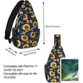 thumbnail image 3 of Sling Backpack,Travel Hiking Daypack Sunflower Rope Crossbody Shoulder Bag, 3 of 6
