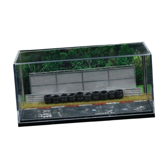 Vitrina Para Coches A Escala 1/64, Maqueta De Pista De Carreras, Fondo Para Diorama, Regalo, A Prueba De Polvo.