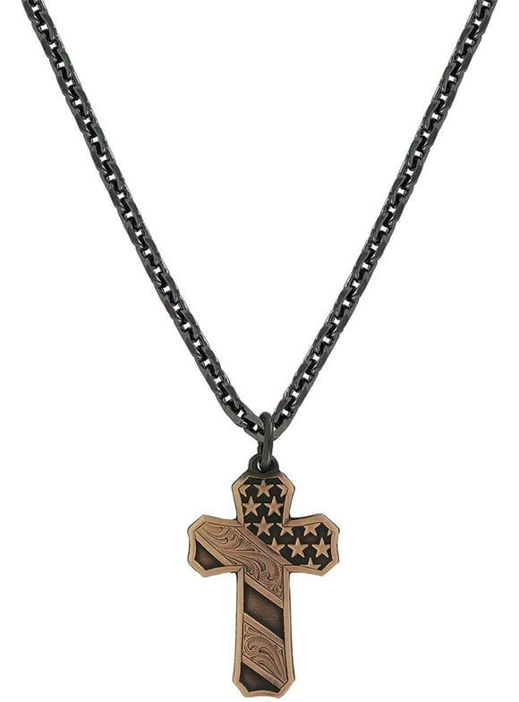 Montana Silversmiths Faded Glory Cross Necklace