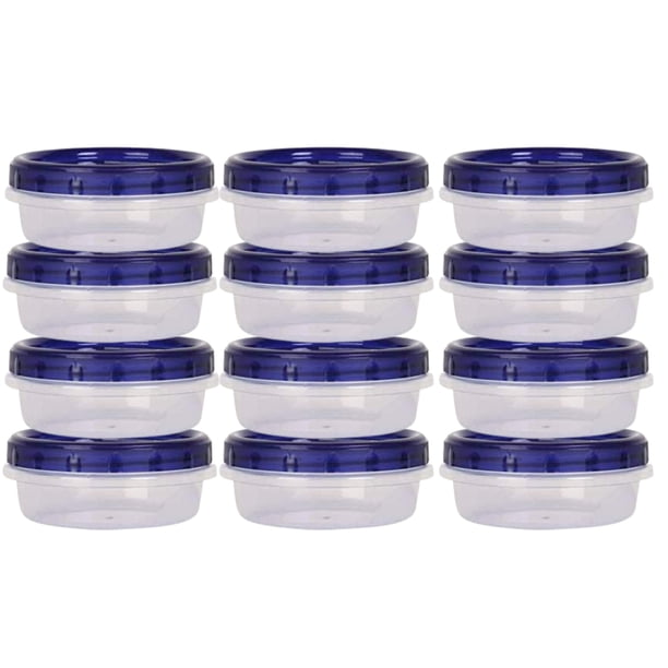 Recipientes de almacenamiento de alimentos HomeyGear Twist Top 8 oz (paquete de 12)