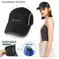 thumbnail image 4 of TAGVO 2 Packs Unisex Quick Dry Baseball Cap Hat, Fashion Lightweight Foldable Breathable Outdoor Sports hat Baseball Cap, Reflective Adjustable Sun Hat, for Men and Women Running Climbing Hiking, 4 of 7