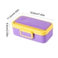 thumbnail image 3 of Juego de Loncheras de Plástico para Niños y Adultos: Recipiente Portátil Apto para Microondas con Tenedor y Cuchara. Diseño a Prueba de Fugas para La Escuela, La Oficina o Comidas Al Aire Libre., 3 of 6