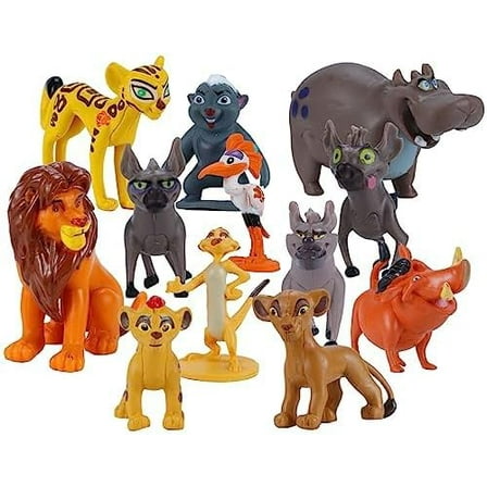 12-Piece Animal Figures Playset with Jungle Characters – Mini Figurines Set for Kids