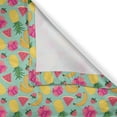 thumbnail image 6 of Ambesonne Fruits Valance & Curtain, Hibiscus Flowers and Banana, 55"x24", Multicolor, 6 of 7