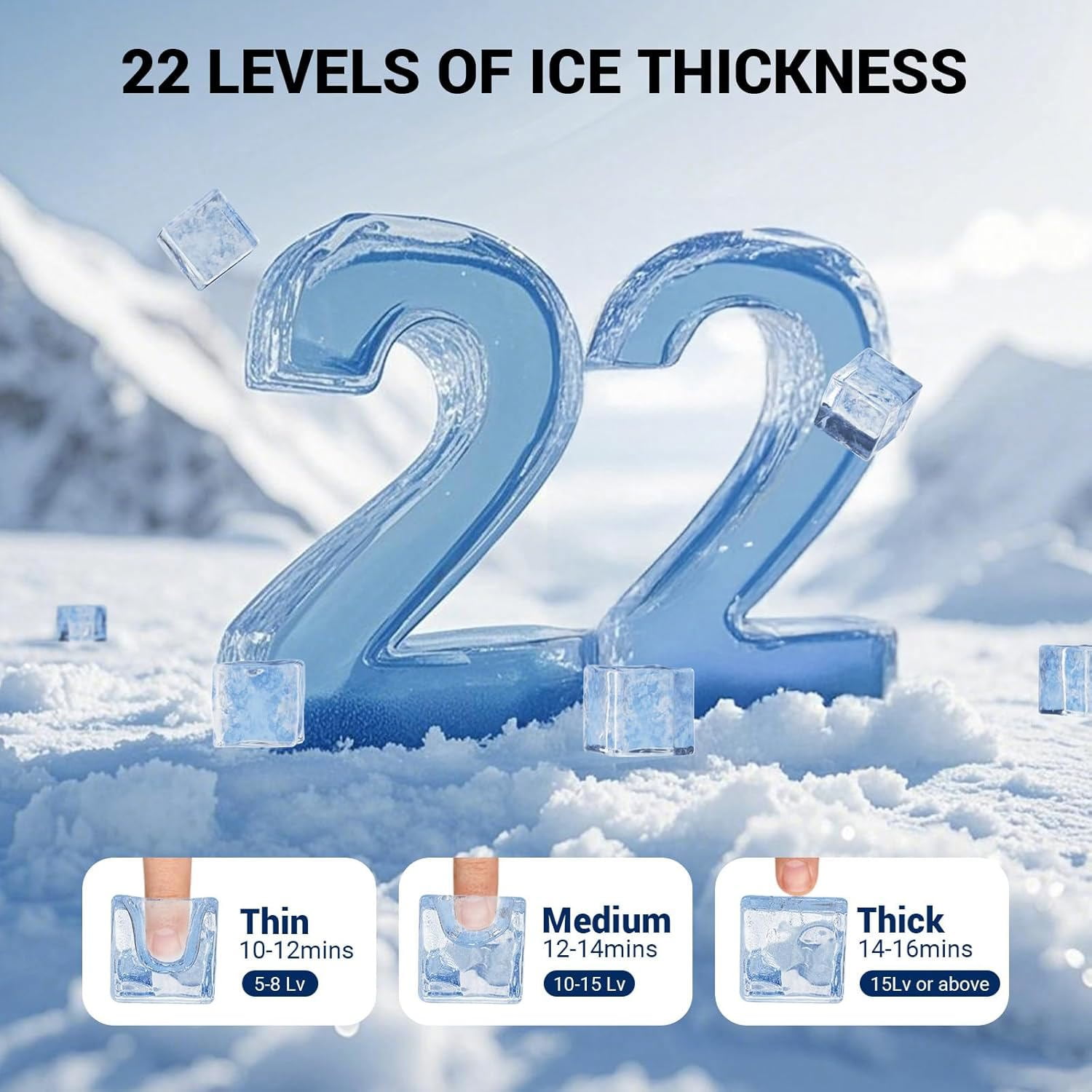 Joreek Commercial Ice Maker Machine, 700 LBS/24h Ice Machine with Large 400 LBS Storage Bin, 234 Ice Ready in 8-12 Min, Self-Cleaning Commercial Ice Maker for Bar, Restaurant, Cafe