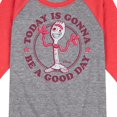 thumbnail image 3 of Toy Story 4 - Today Is Gonna Be A Good Day Forky - Toddler & Youth Raglan Graphic T-Shirt, 3 of 6