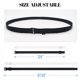 thumbnail image 3 of 4pcs No Show Women's Stretch Belt, No Show Invisible Belt for Men Elastic Web Strap Waist Stretch Belt with Flat Buckle for Jeans Pants, 3 of 5