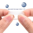 thumbnail image 4 of Unique Bargains Silicone Rubber Bands Rings Non-slip 1' Clear for Wrapping Paper, Cord Wraps, Bundle 5pcs, 4 of 5