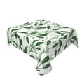thumbnail image 2 of YFYANG Square Polyester Table Cloth, 54" x 54" Reusable Table Cover Kitchen Dining Room Green Watercolor Leaf Pattern Decorative Tablecloths for Tables of 2-4 People, 2 of 8